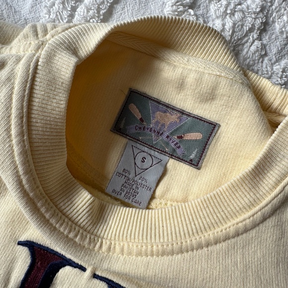 Vintage Keeneland Horse Racing Fleece Pullover Womens Small Yellow Long Sleeve - Picture 5 of 10
